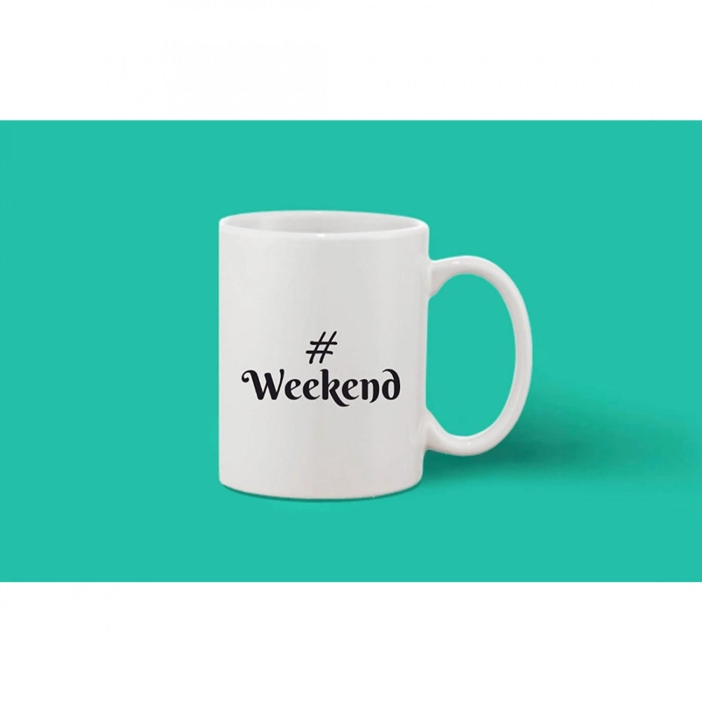 Generic Printed Ceramic Coffee Mug - 1 Pieces, White, 11oz