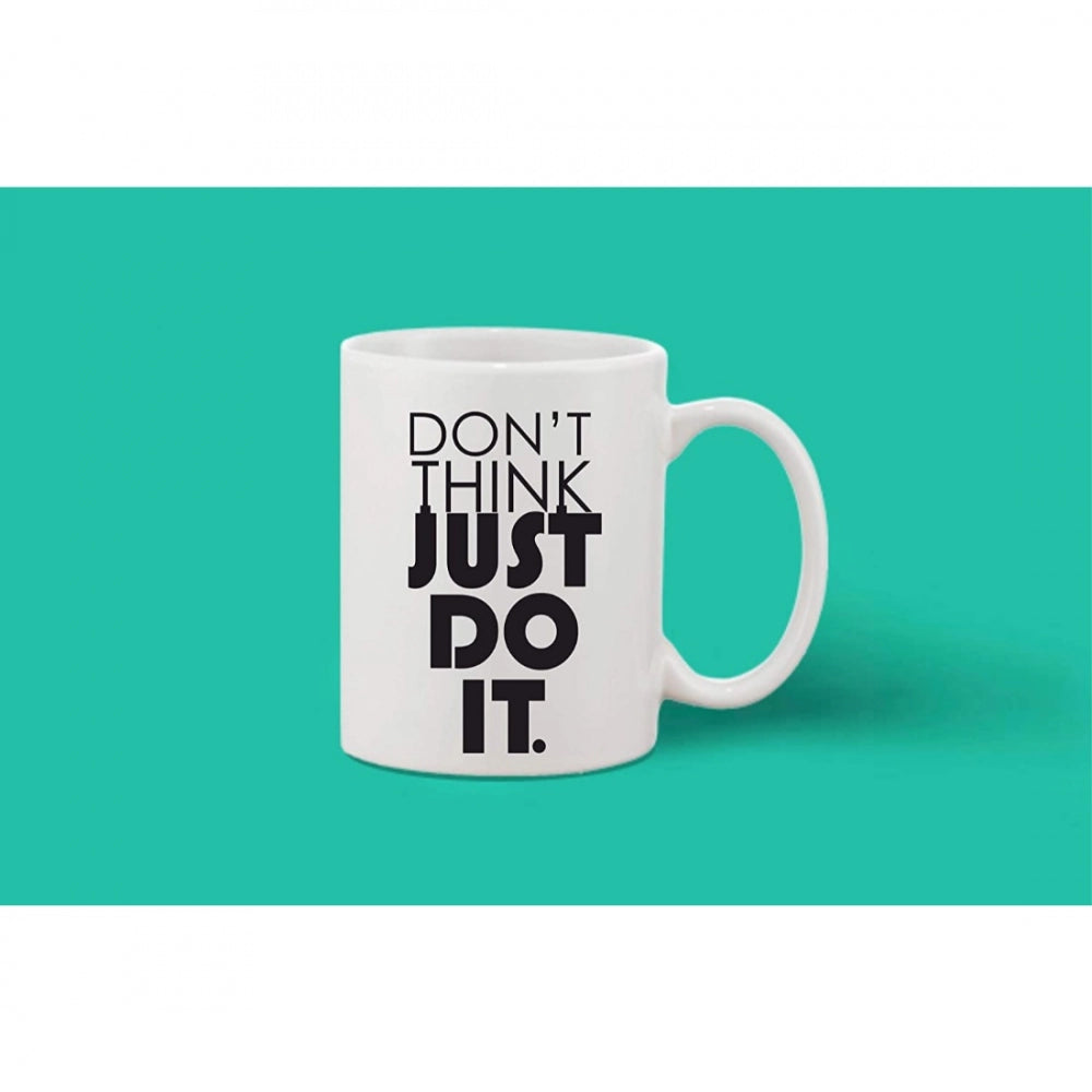 Generic Printed Ceramic Coffee Mug - 1 Pieces, White, 11oz